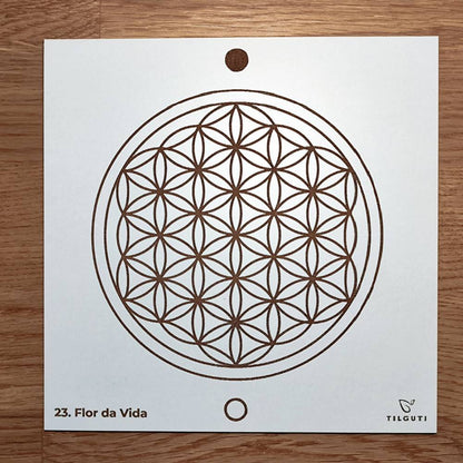 023. Flor de la Vida | Cuadro Radiestésico en MDF Lacado