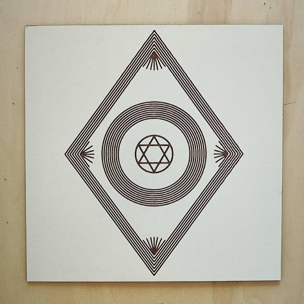 038. Justiça Divina | Gráfico Radiestésico em MDF