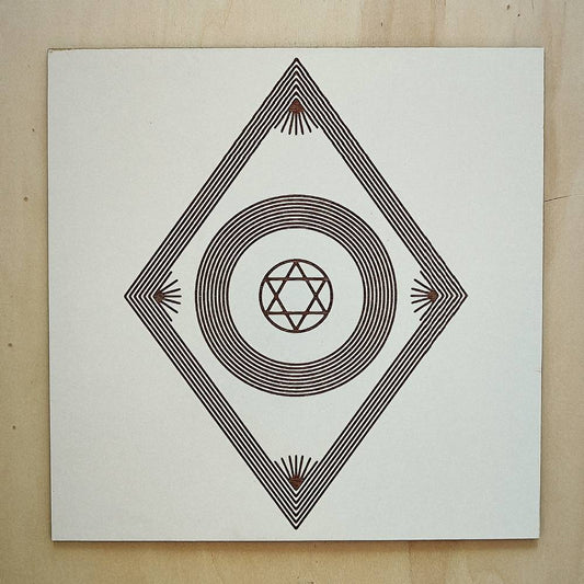 038. Justiça Divina | Gráfico Radiestésico em MDF