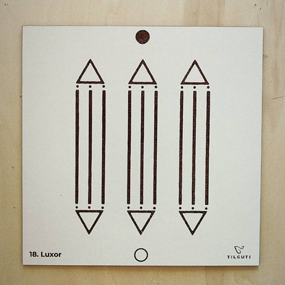 018. Luxor 1 | Gráfico Radiestésico em MDF Lacado
