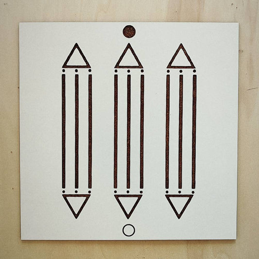 018. Luxor 1 | Gráfico Radiestésico em MDF Lacado