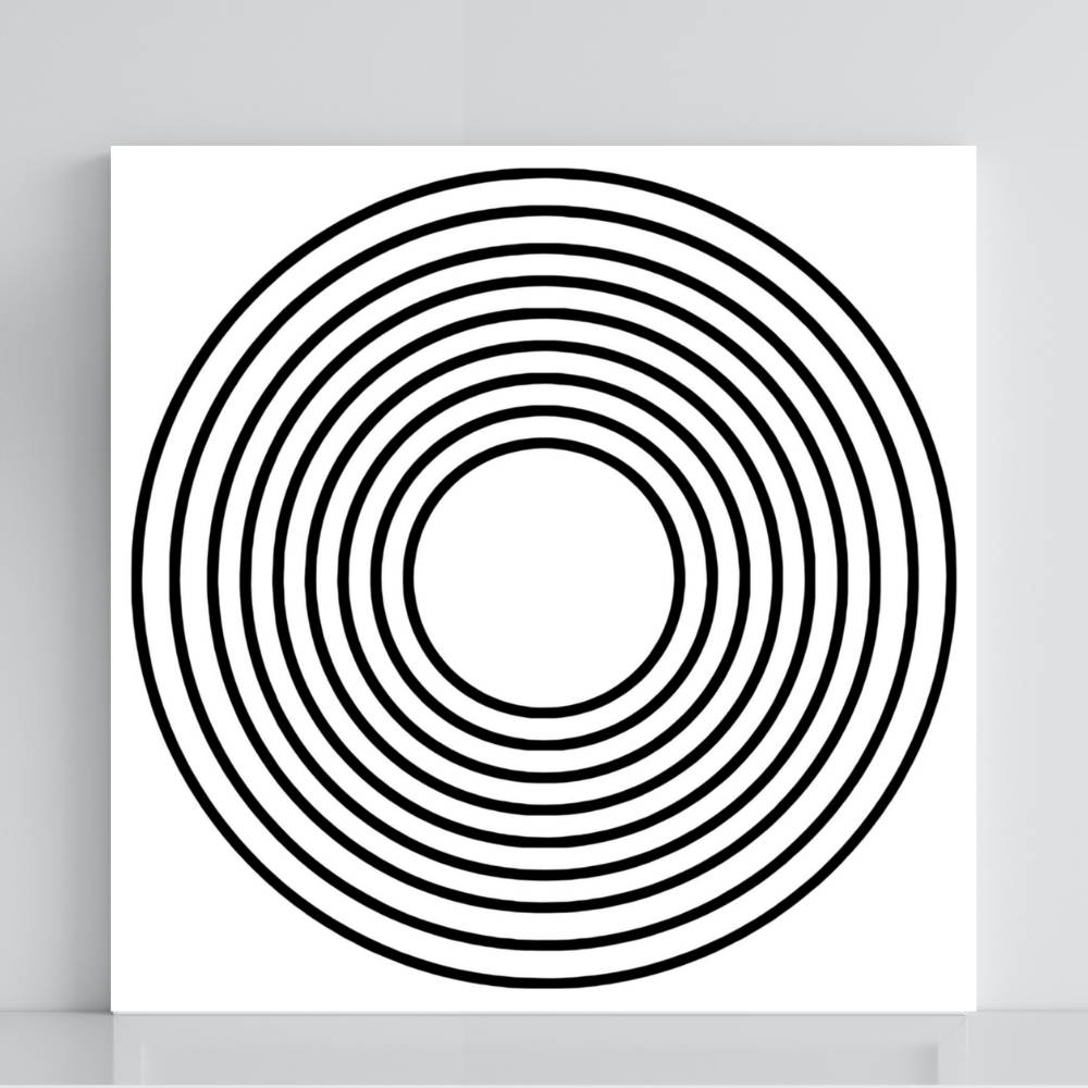 007. Nove Círculos | Gráfico Radiestésico em PVC