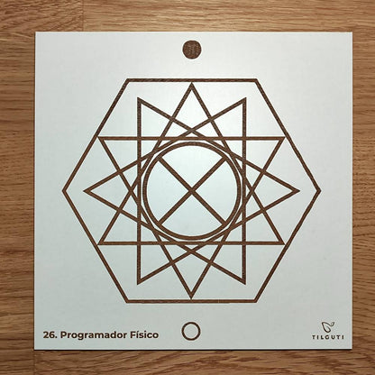 026. Programador Físico | Gráfico Radiestésico em MDF Lacado