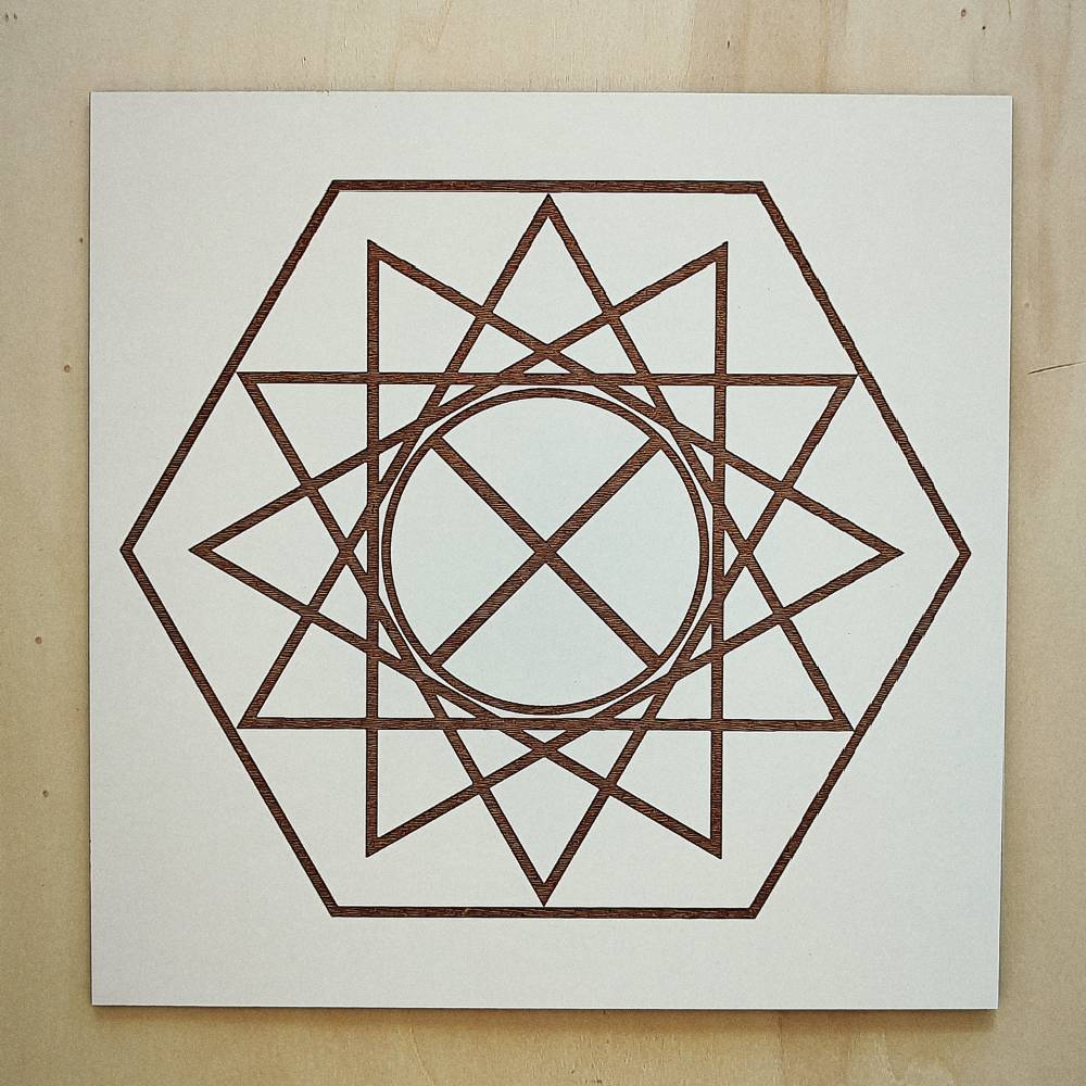 026. Programador Físico | Gráfico Radiestésico em MDF Lacado