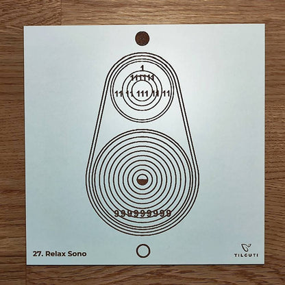 027. Relax Sono | Gráfico Radiestésico em MDF Lacado