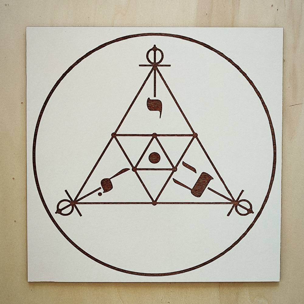 016. SCAP Cabalístico | Gráfico Radiestésico em MDF Lacado