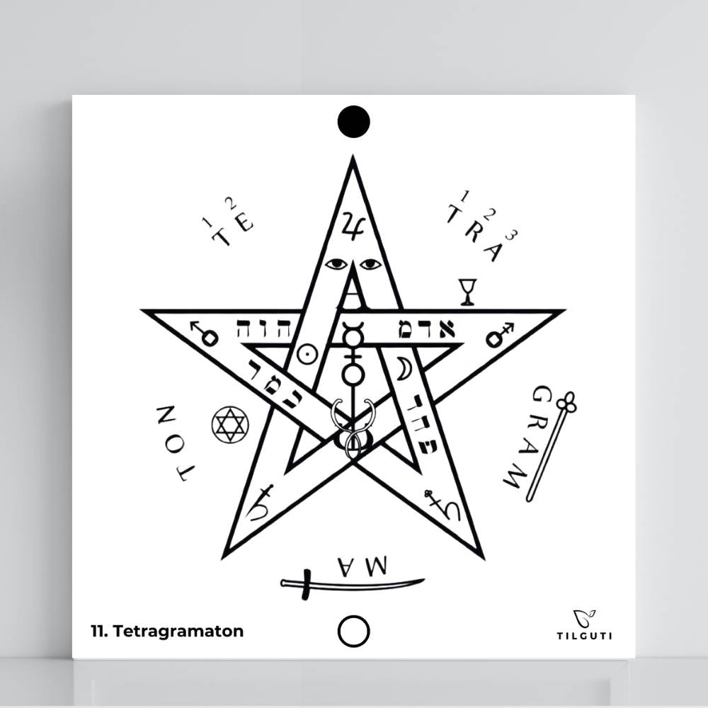 011. Tetragrámaton | Tabla radiestésica de PVC