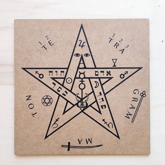 011. Tetragramaton | Gráfico Radiestésico em MDF Cru