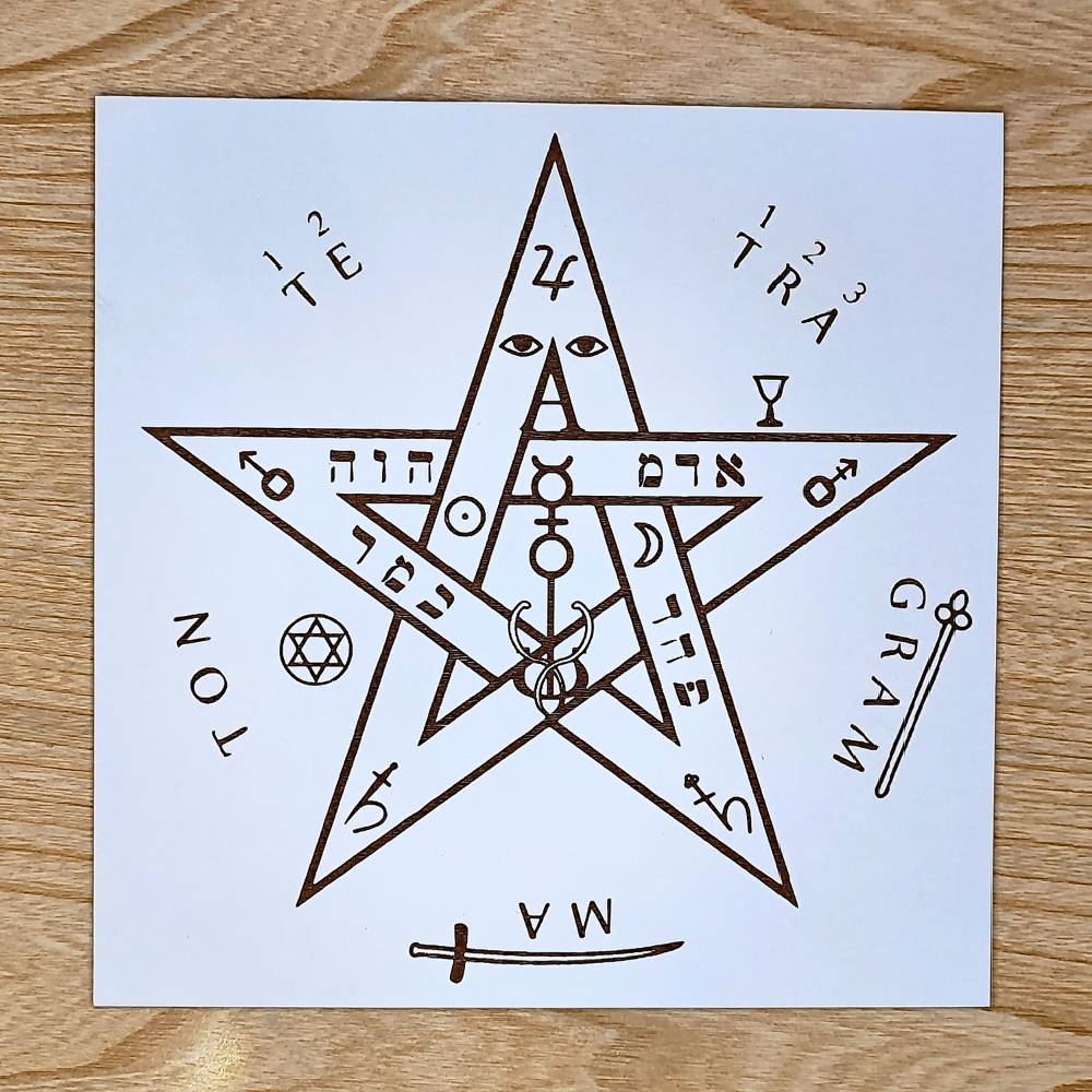011. Tetragramaton | Gráfico Radiestésico em MDF Lacado