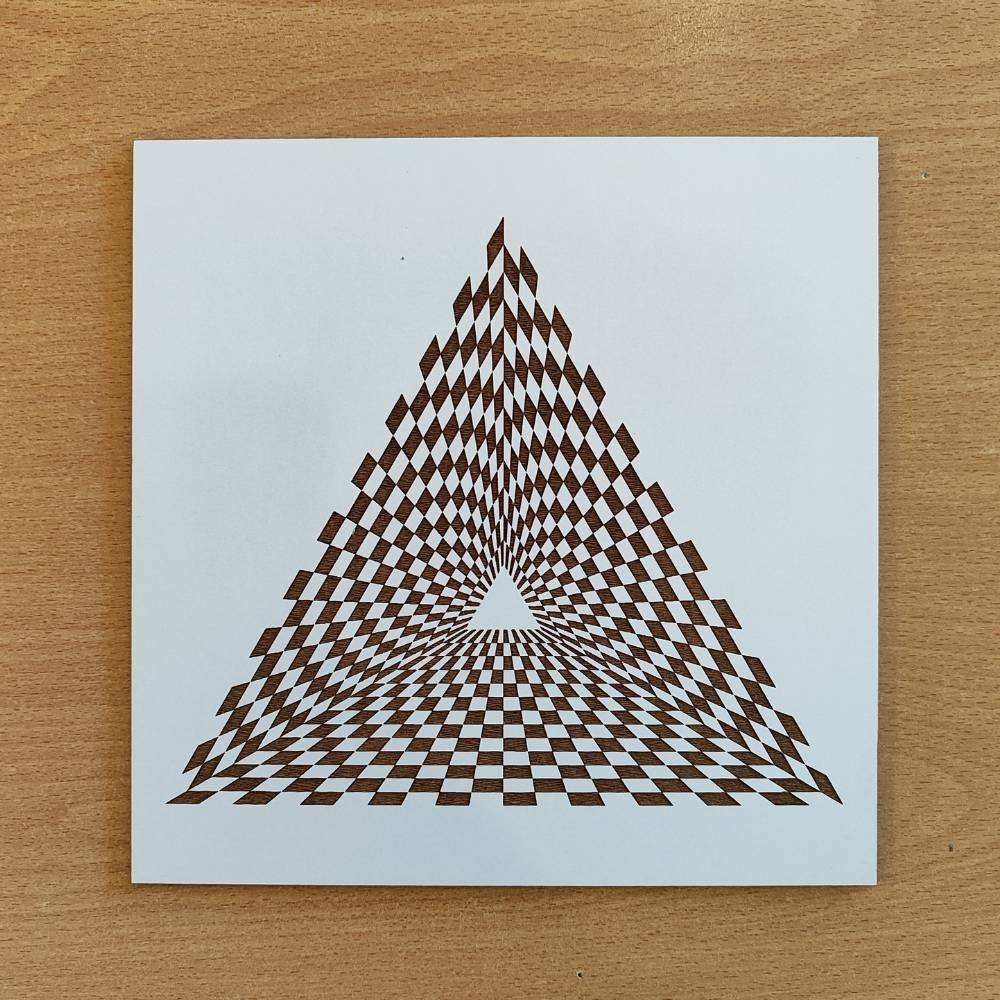 057. Generador de energía piramidal | Cuadro Radiestésico en MDF Lacado
