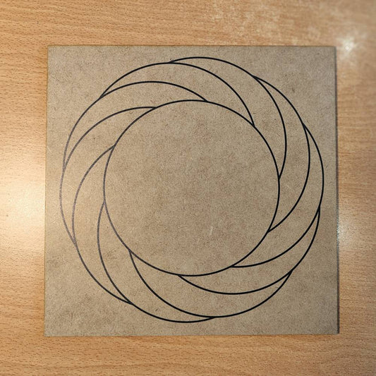 002. Torbellino | Cuadro radiestésico en MDF crudo