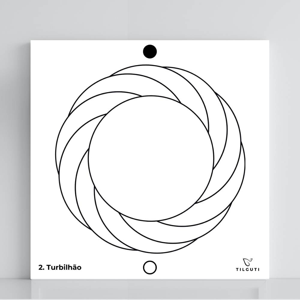 002. Torbellino | Tabla radiestésica de PVC