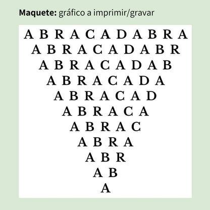 155. Abracadabra Invertido | Gráfico Radiestésico em MDF Cru