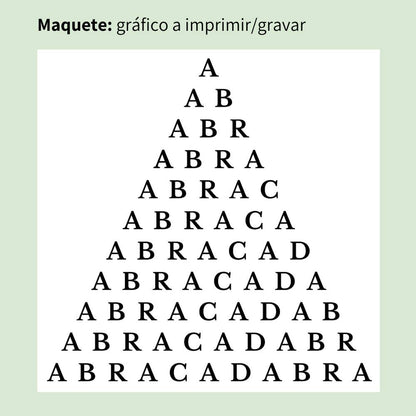 154. Abracadabra | Gráfico Radiestésico em MDF Cru