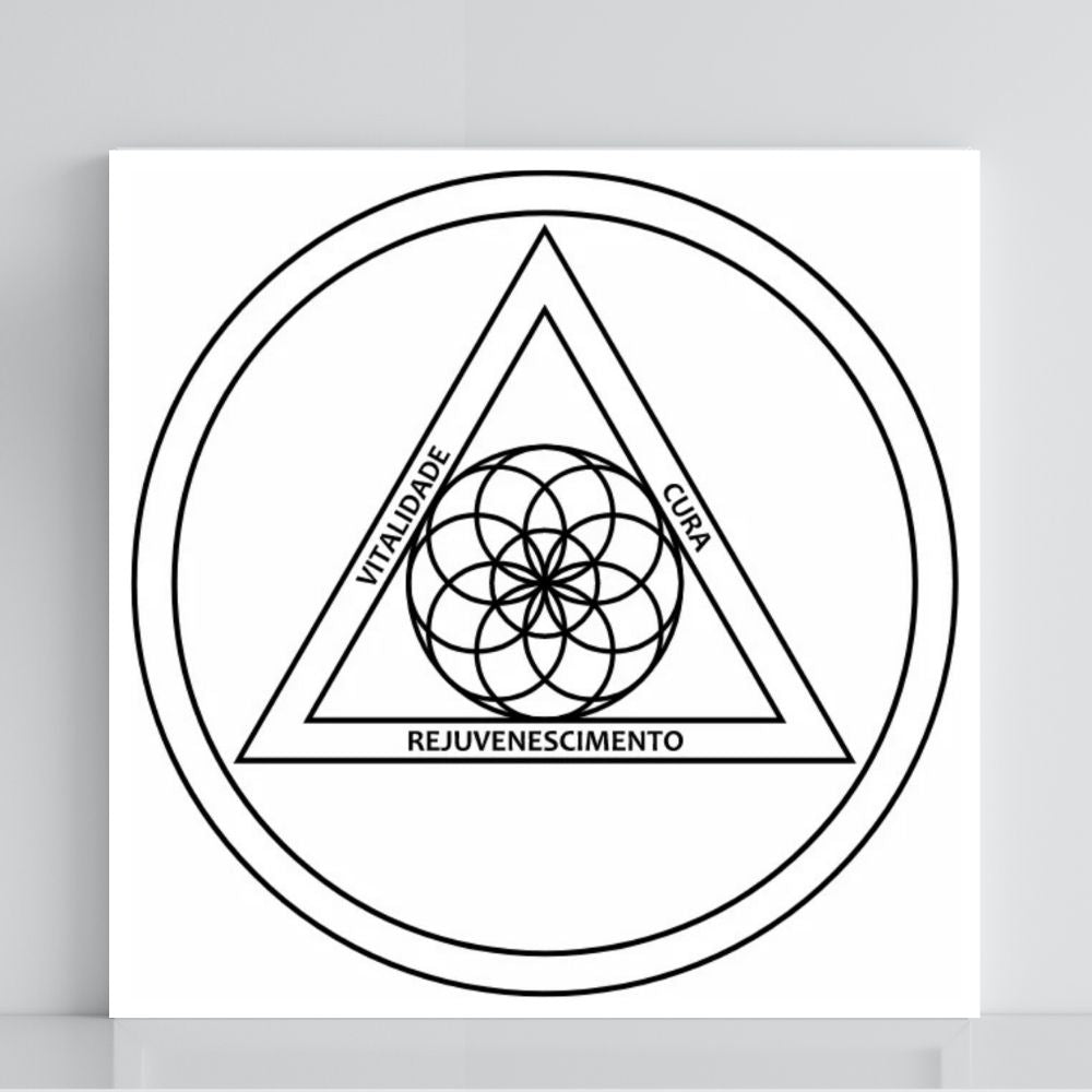072. Revitalizador dos Chakras | Gráfico Radiestésico em PVC