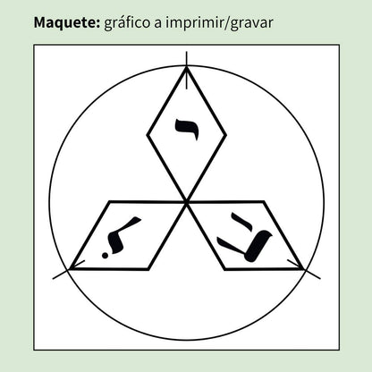 160. Compensador Mindtron | Gráfico Radiestésico em MDF Cru