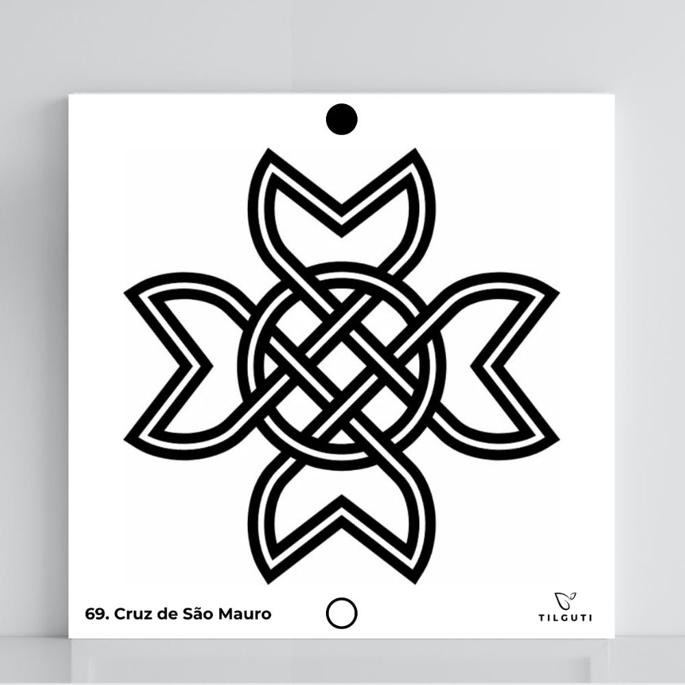 069. Cruz de São Mauro | Gráfico Radiestésico em PVC