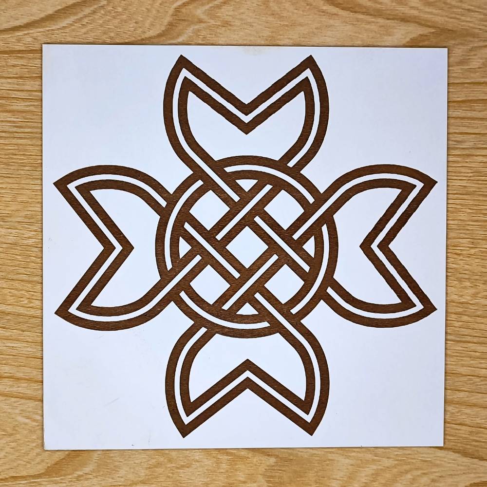 069. Cruz de São Mauro | Gráfico Radiestésico em MDF Lacado