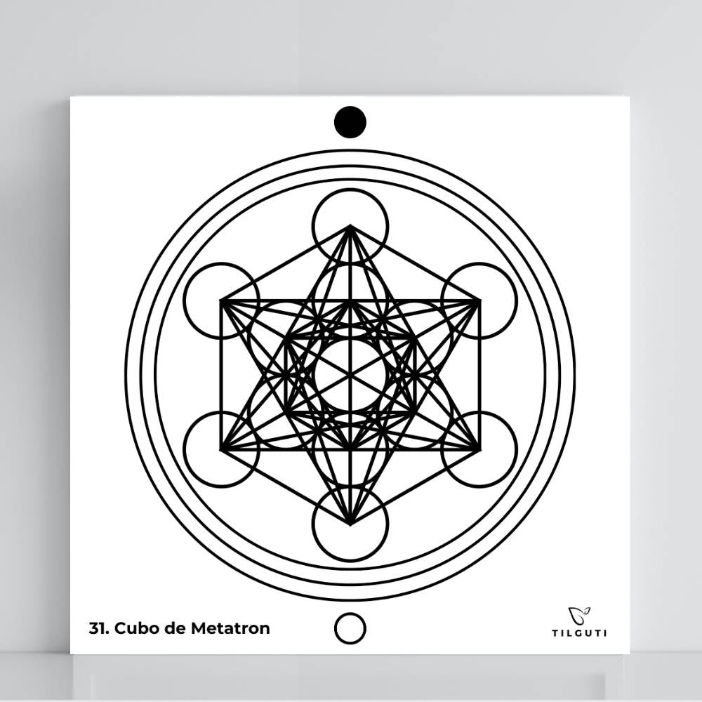 031. Cubo de Metatron  | Gráfico Radiestésico em PVC