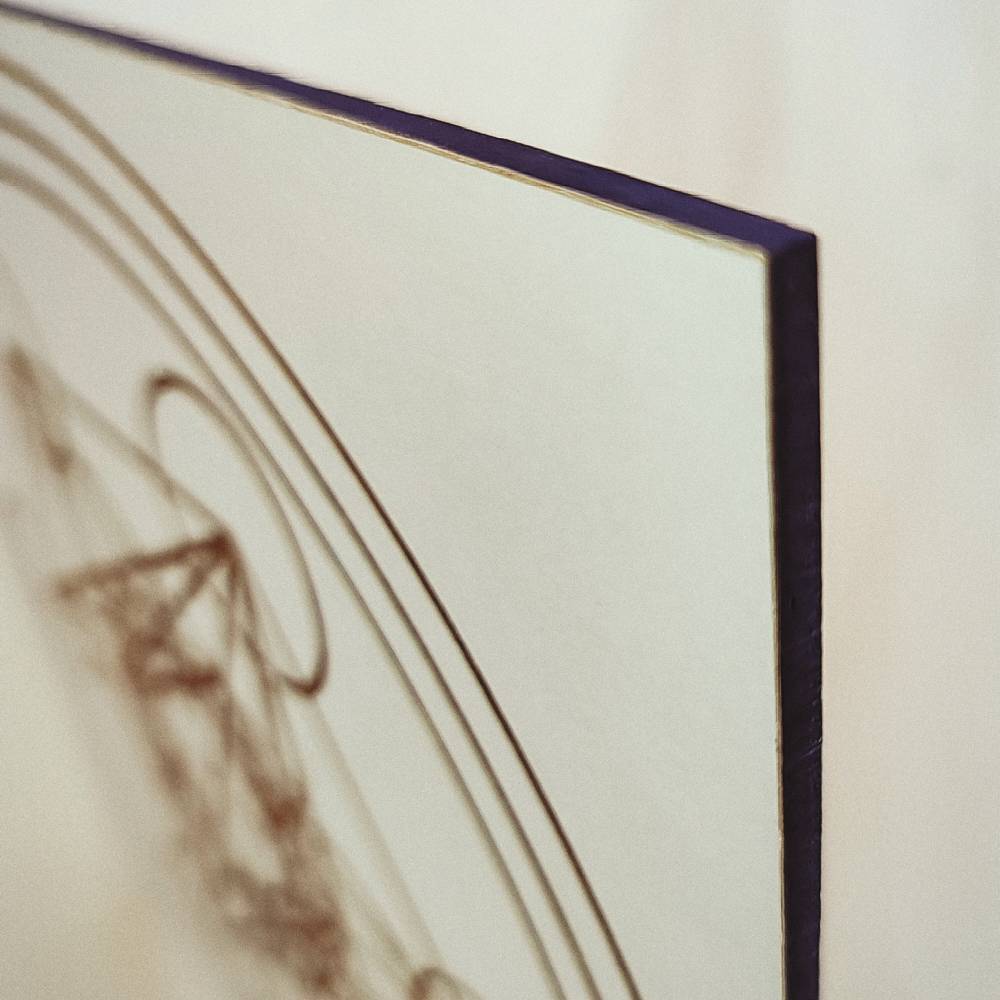 031. Cubo de Metatron | Gráfico Radiestésico em MDF Lacado