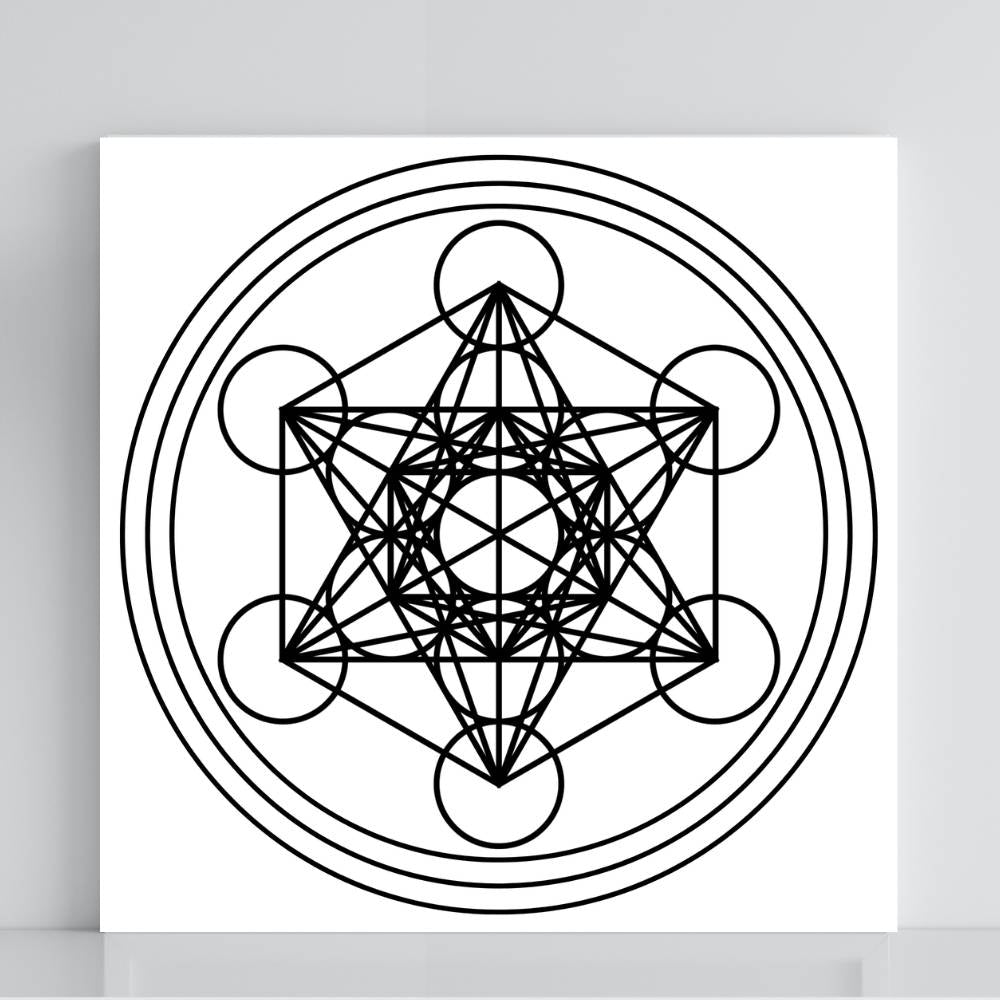031. Cubo de Metatron  | Gráfico Radiestésico em PVC