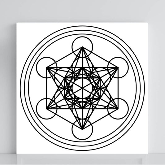 031. Cubo de Metatron  | Gráfico Radiestésico em PVC