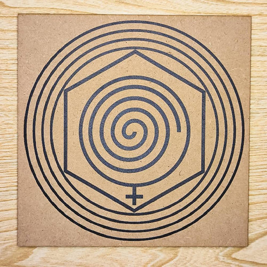 024. Desenredante de relaciones | Cuadro radiestésico en MDF crudo