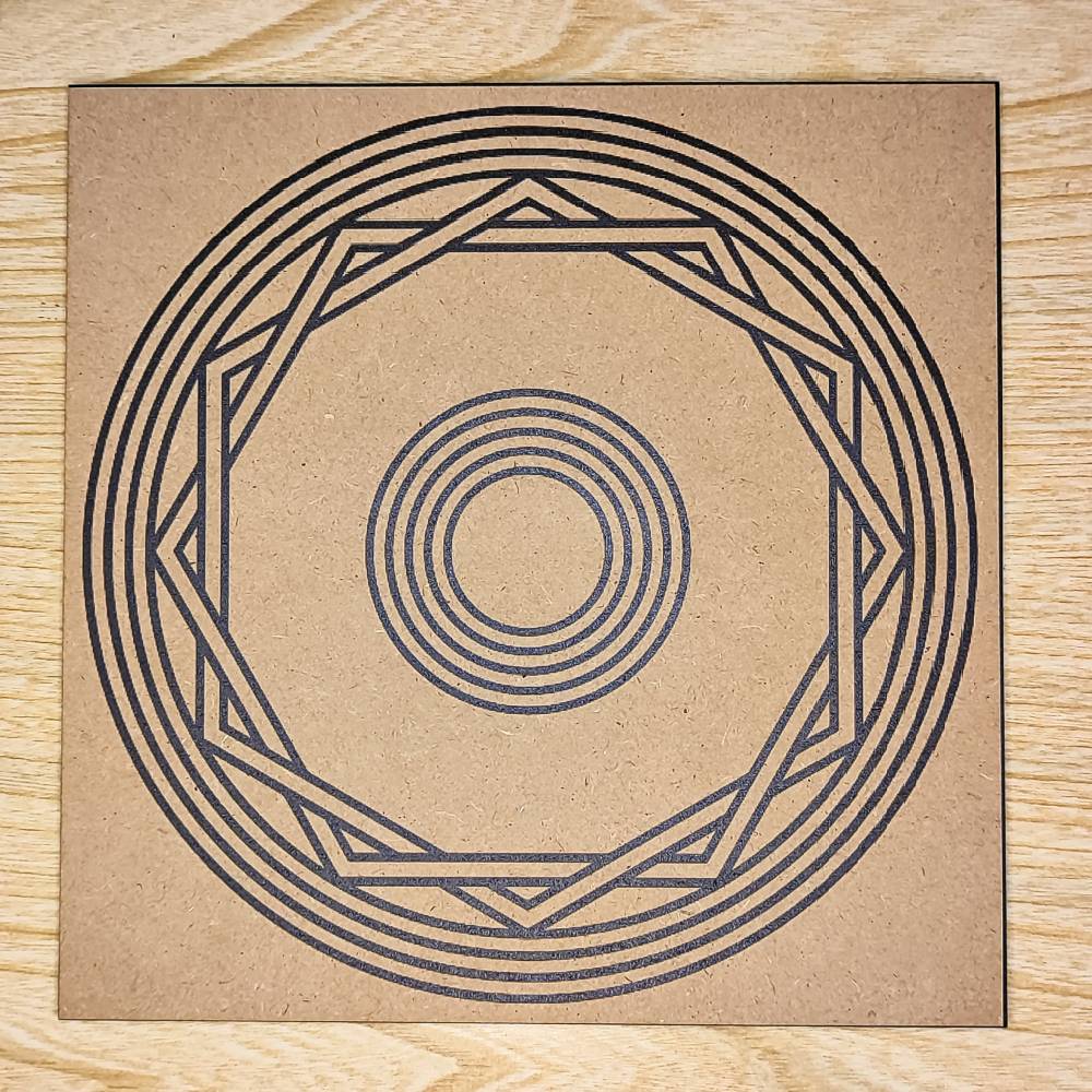 025. Energizante | Cuadro radiestésico en MDF crudo
