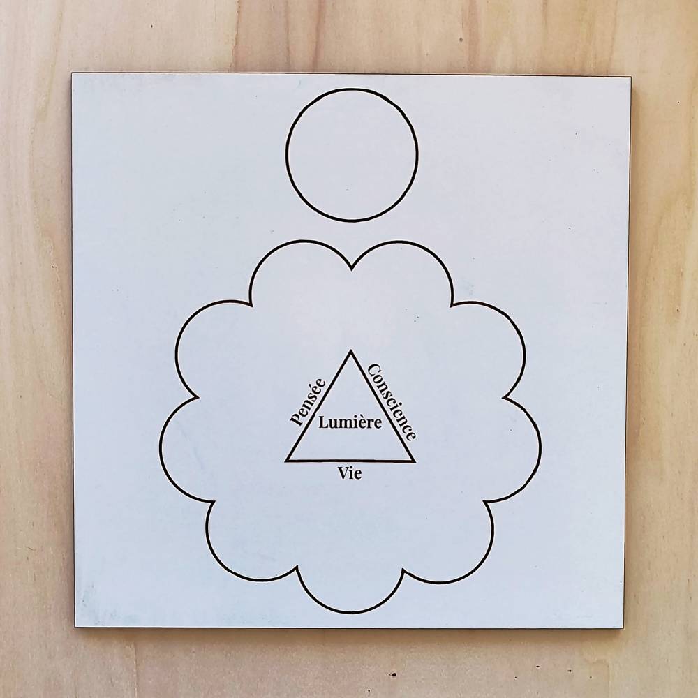 096. Fiat Lux | Gráfico Radiestésico em MDF Lacado