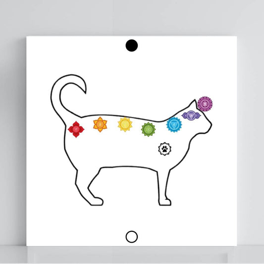 148. Figura Animal - gato (cores) | Gráfico Radiestésico em PVC