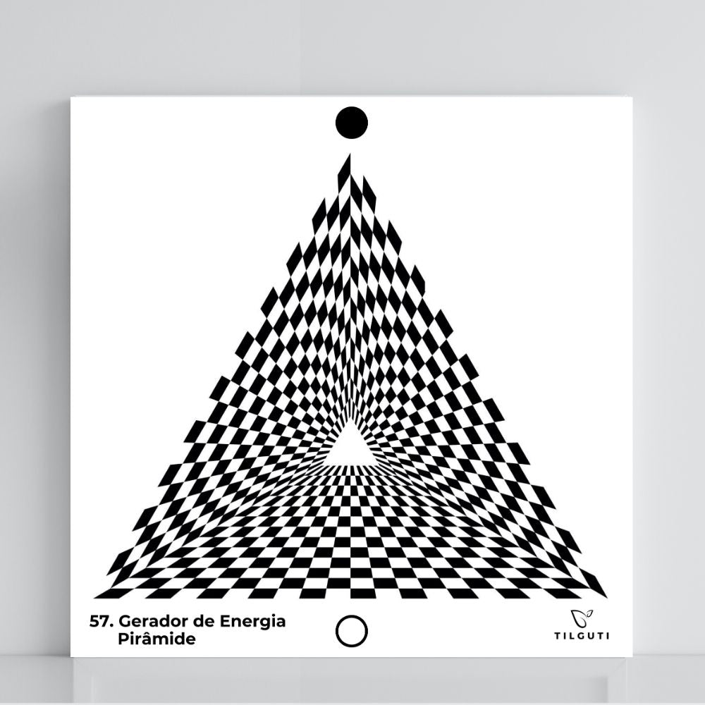 057. Gerador de Energia Pirâmide | Gráfico Radiestésico em PVC
