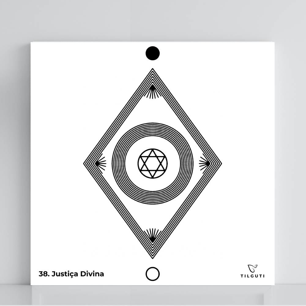 038. Justiça Divina  | Gráfico Radiestésico em PVC