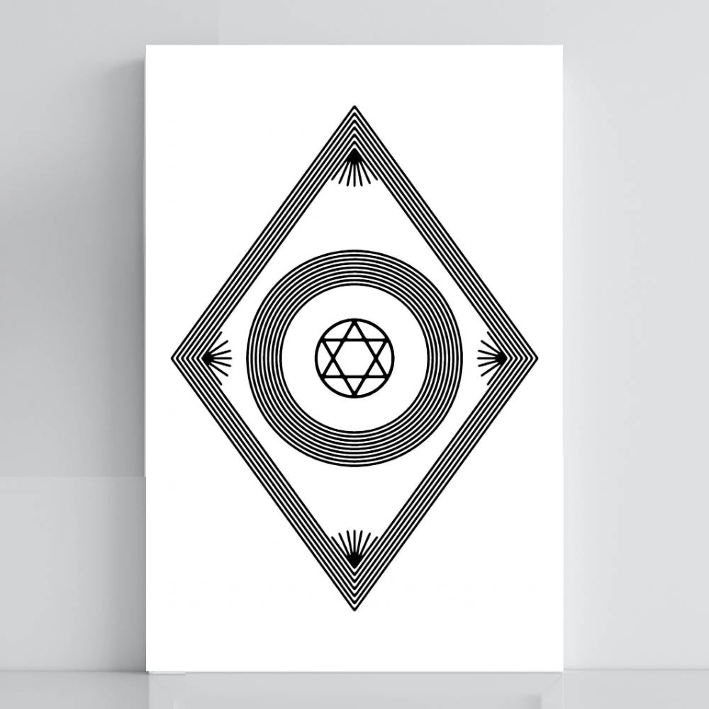 038. Justicia Divina | Tabla radiestésica de PVC