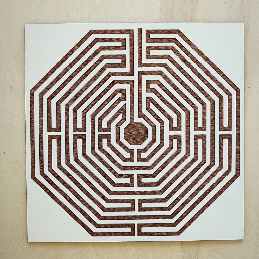 039. Labirinto D’amiens | Gráfico Radiestésico em MDF Lacado