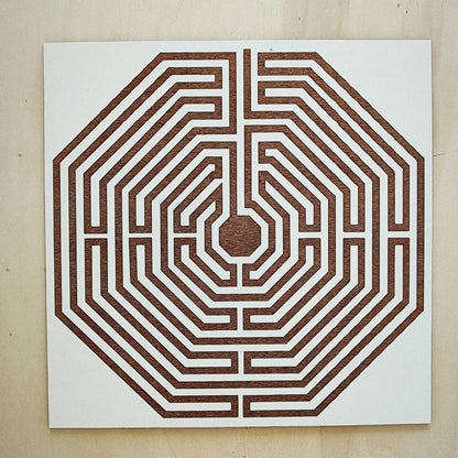 039. Labirinto D’amiens | Gráfico Radiestésico em MDF Lacado
