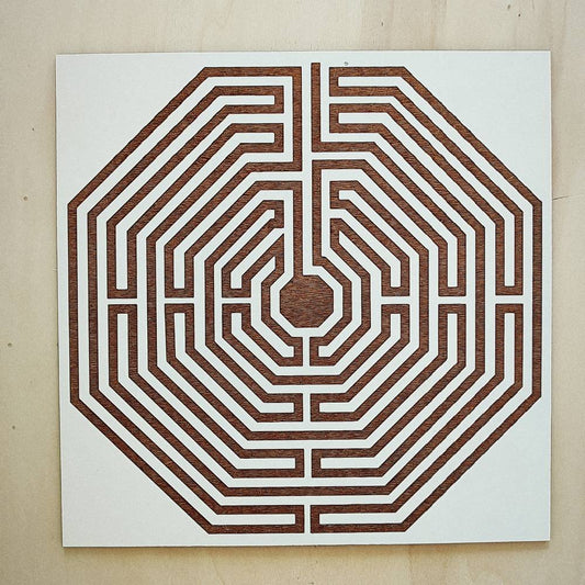 039. Labirinto D’amiens | Gráfico Radiestésico em MDF Lacado