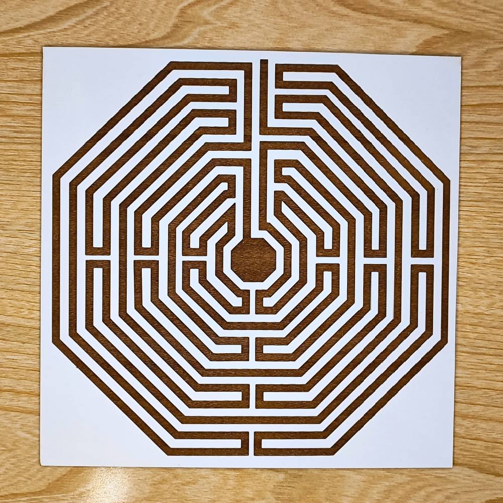 039. Labirinto D’amiens | Gráfico Radiestésico em MDF Lacado