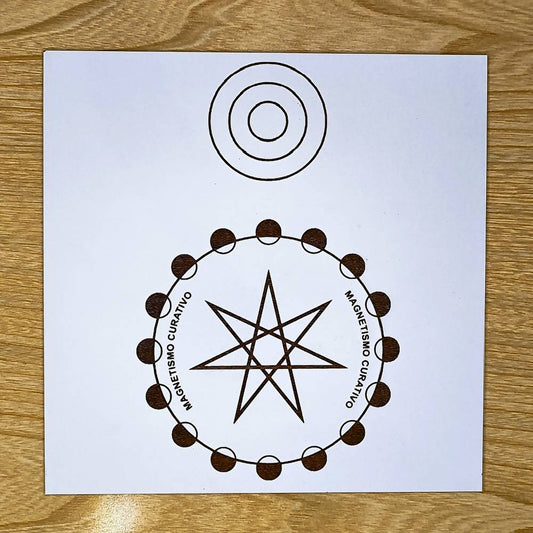 083. Magnetismo Vital Curativo | Gráfico Radiestésico em MDF Lacado