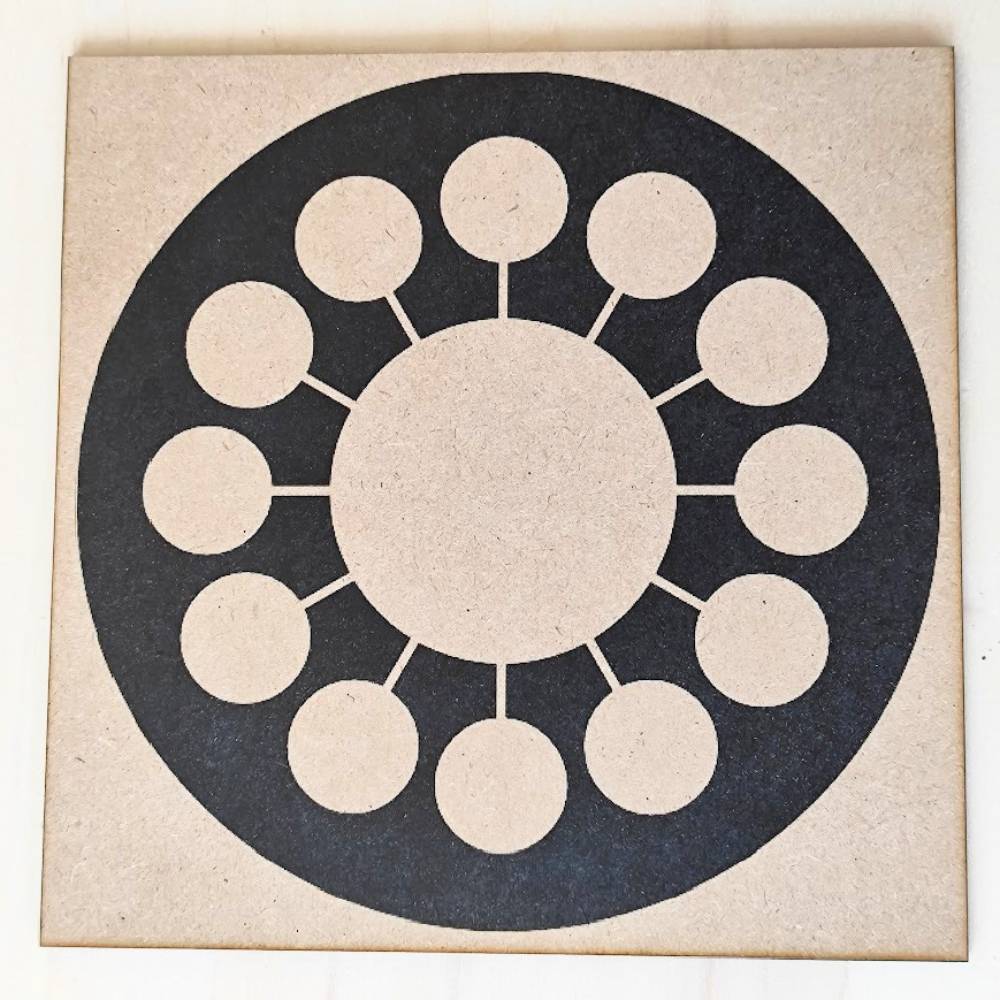 074. Magnetron | Gráfico Radiestésico em MDF Cru