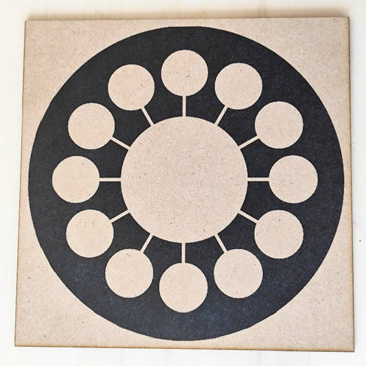 074. Magnetron | Gráfico Radiestésico em MDF Cru