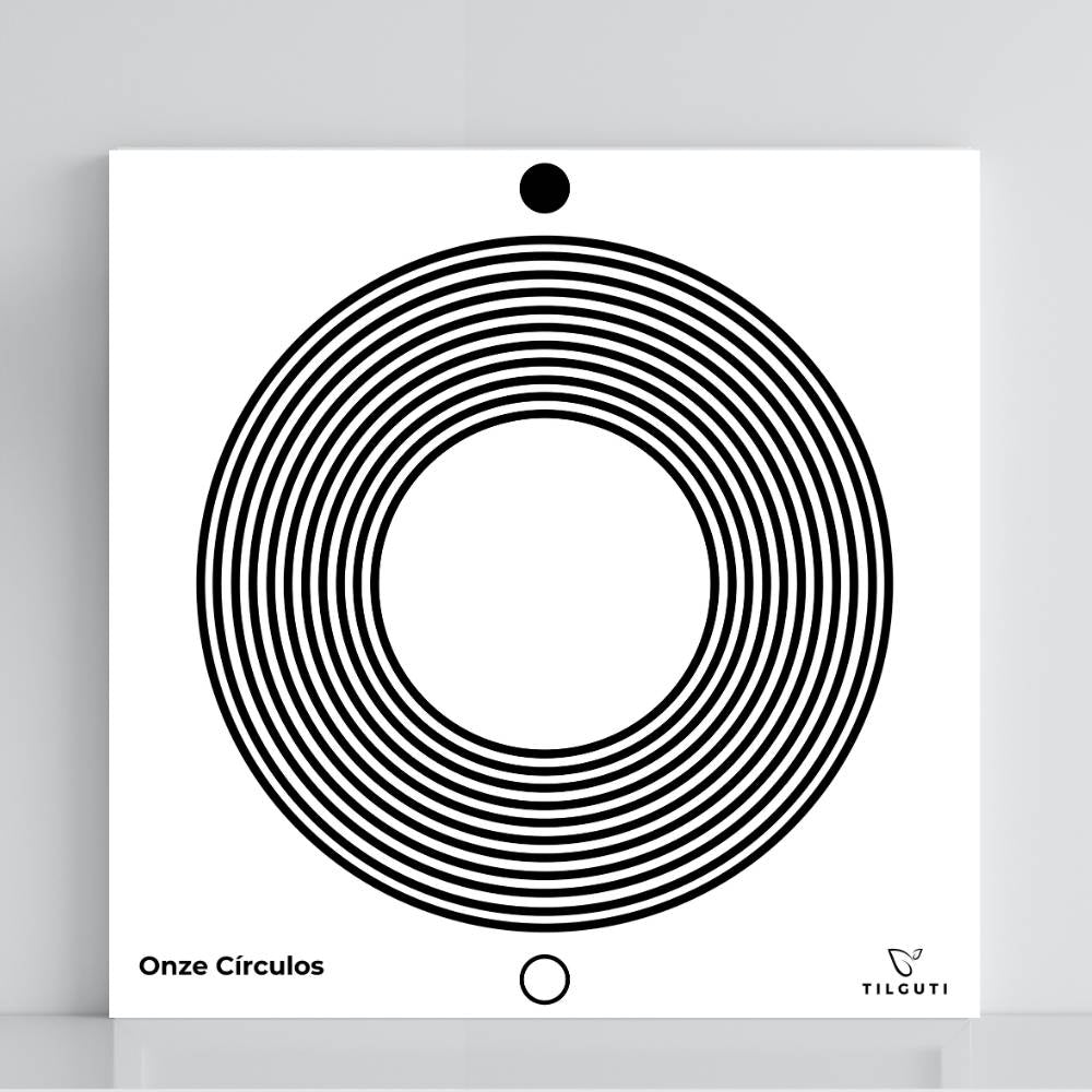 132. Once círculos | Tabla radiestésica de PVC