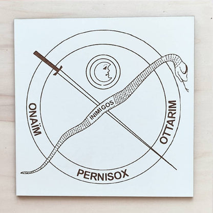 146. Pantáculo contra feiticeiros | Gráfico Radiestésico em MDF Lacado