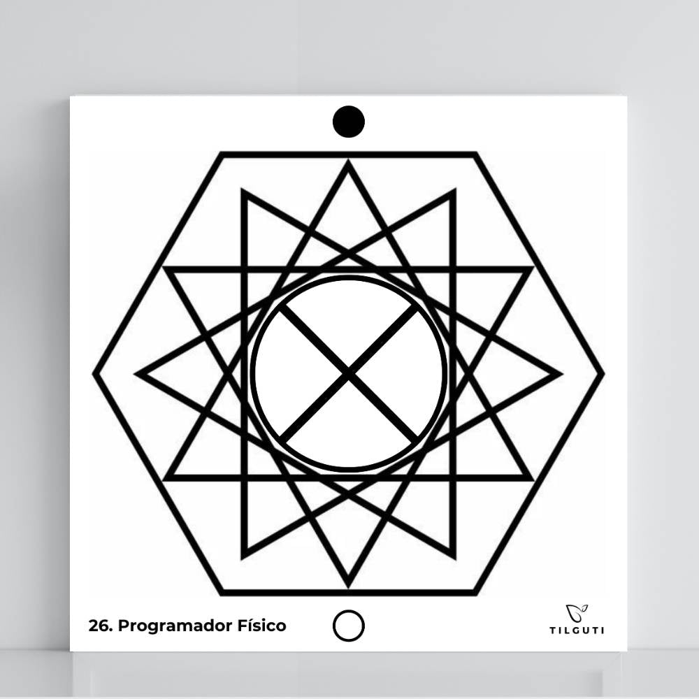 026. Programador Físico | Tabla radiestésica de PVC