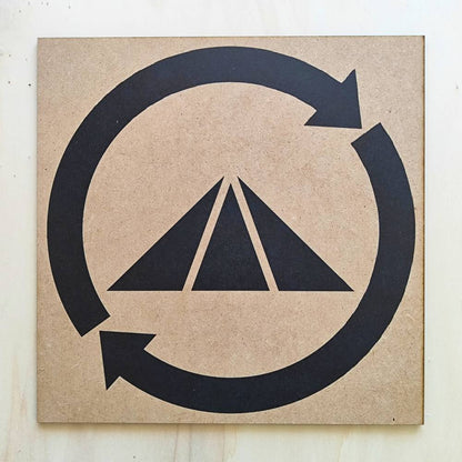 125. Prosperador | Cuadro radiestésico en MDF crudo