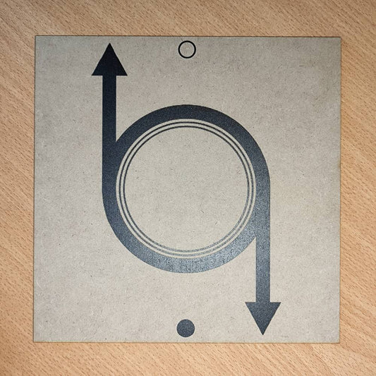 095. Psicoprotector | Cuadro radiestésico en MDF crudo