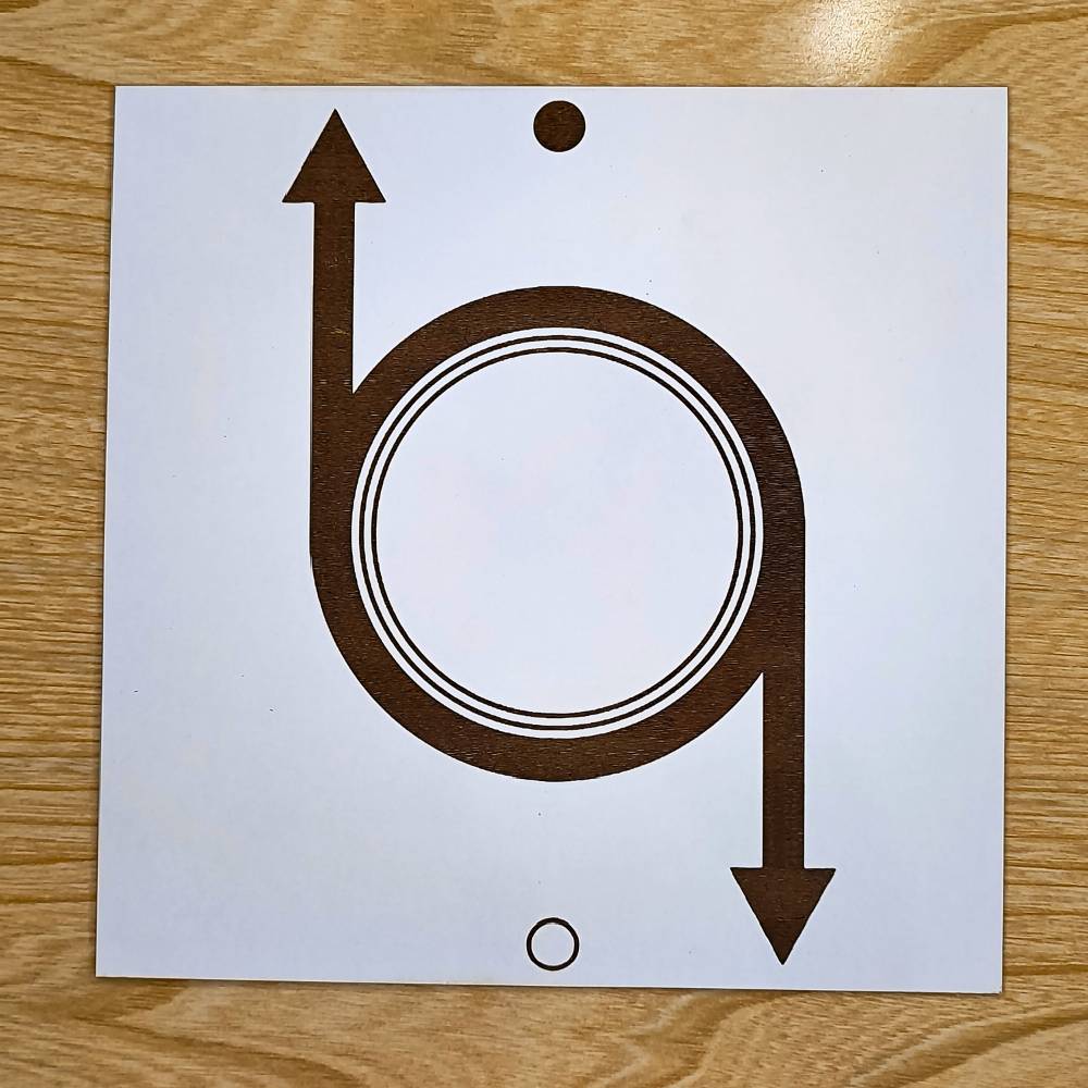 095. Psicoprotector | Cuadro Radiestésico en MDF Lacado