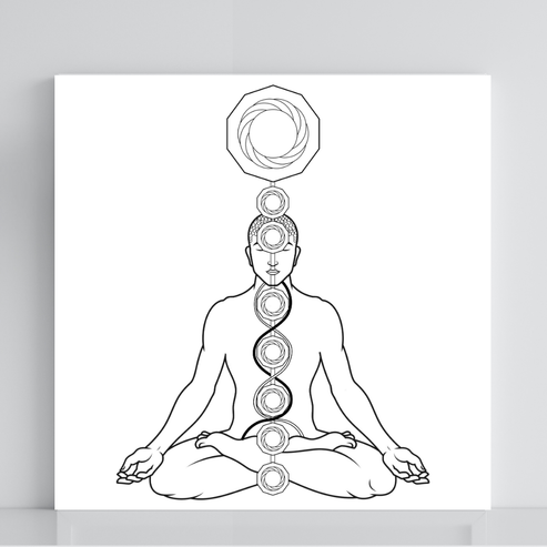 139. Reequilíbrio através dos Chakras | Gráfico Radiestésico em PVC ...