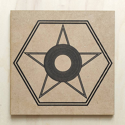 123. Regulador hormonal | Gráfico Radiestésico em MDF Cru