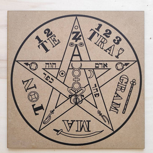 011. Tetragramaton 2 | Gráfico Radiestésico em MDF Cru