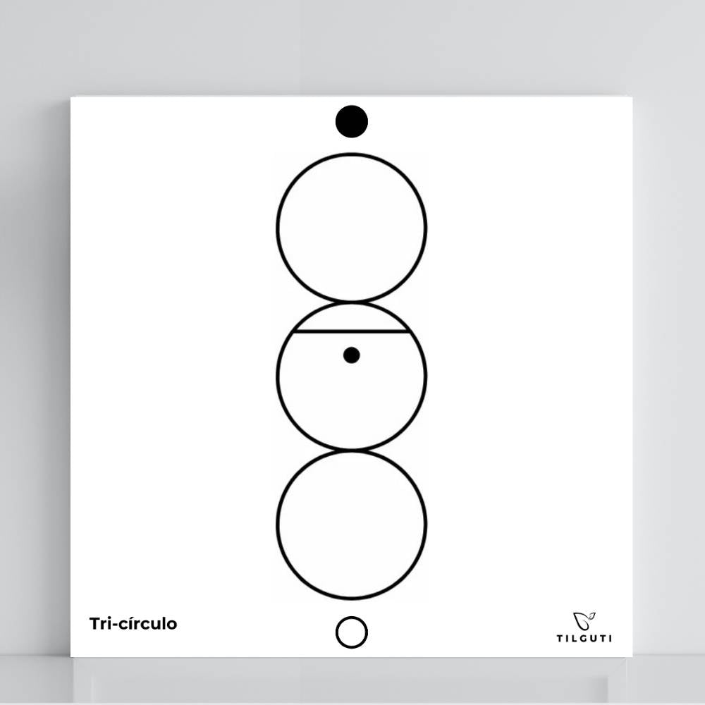 137. Tri-Círculo | Tabla radiestésica de PVC